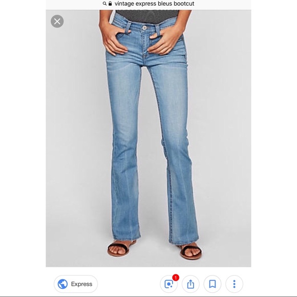 Vintage 90s🌻 Express Bleus Denim Bootcut Jeans 🌻 - Picture 8 of 8